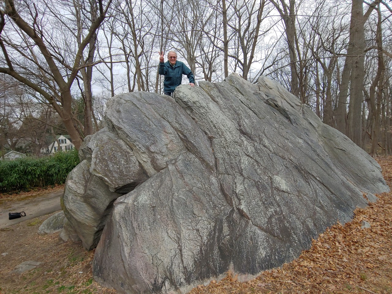Carl LaVO atop "Big Rock".